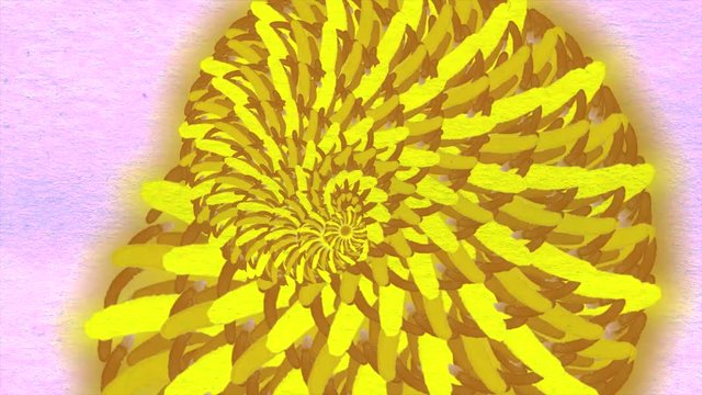 Vibrant Watercolor Loop. Colorful animation ink with luma matte as alpha channel for effects or background. A lot of flows form ring