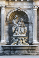Fototapeta na wymiar Neobarochny fountain Allegory of the Danube
