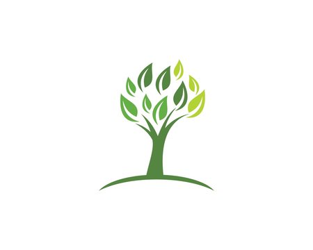 Tree icon logo template