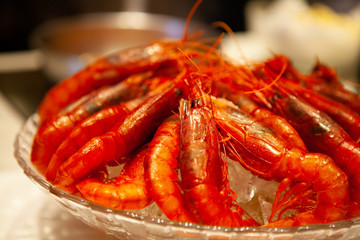 Carabineros Shrimp or Scarlet Shrimp or Cardinal Prawn is one of the most delicious shrimp in the world. This bright red shrimp boast a natural Lobster-Like Sweetness and a very Robust ocean Flavor.