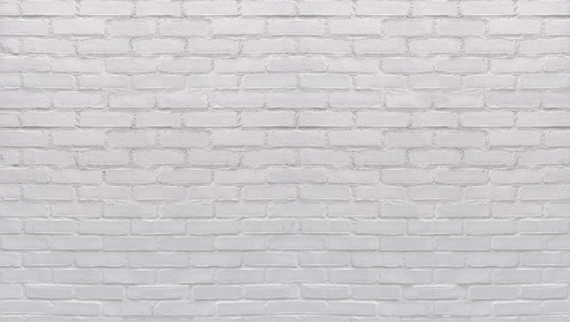 Fototapeta painted white wall full frame background backdrop brick wall 