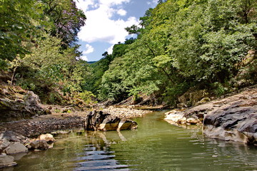 Fototapeta premium beautiful banks of the river Vilash