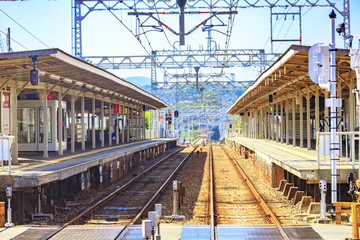 Fototapeta na wymiar 駅の風景