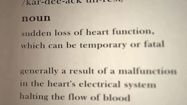 Cardiac Arrest Definition