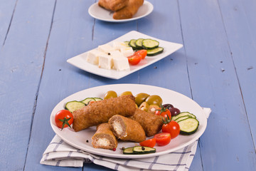 Bifteki greek meatballs.