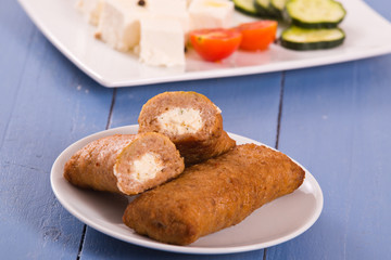 Bifteki greek meatballs.
