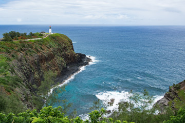 Fototapeta na wymiar kauai lighthouse
