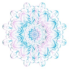 Beautiful fantasy flower ornament. seamless art-deco pattern. vector illustration. for design, wallpaper, invitation symbol.