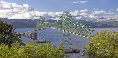 Panorama of Astoria Bridge.