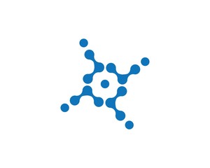 molecule logo icon vector design