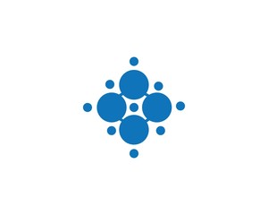 molecule logo icon vector design