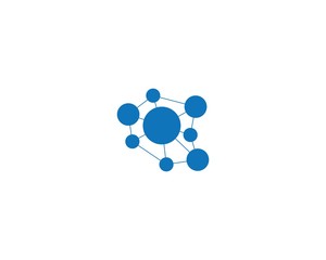 Fototapeta na wymiar molecule logo icon vector design