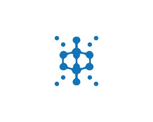 molecule logo icon vector design