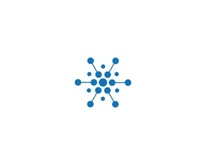 molecule logo icon vector design