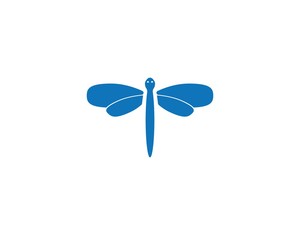 dragon fly logo icon vector
