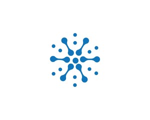 molecule logo icon vector design