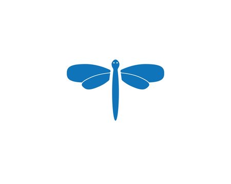 dragon fly logo icon vector
