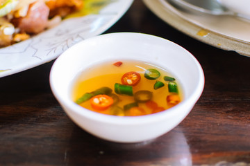 Spicy chilli in fish sauce