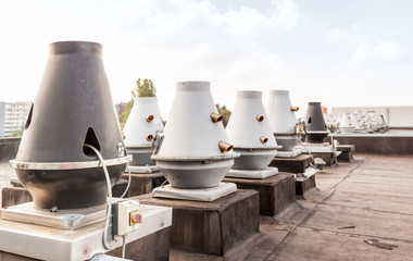 air ducts on the roof