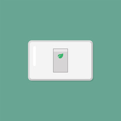 Electronic switch isolated on background