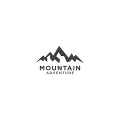 Mountain logo design template