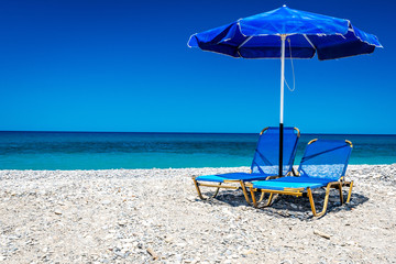 Ocean beach on the Crete