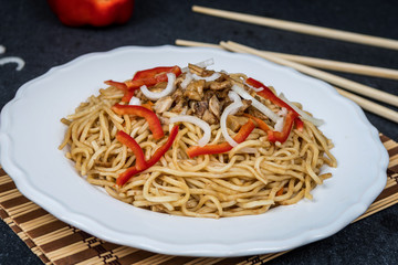 Chinese noodle with meat