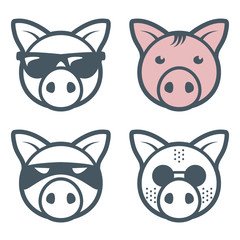 Pig piggy faces