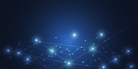 Internet connection, abstract sense of science and technology graphic design background. Vector illustration