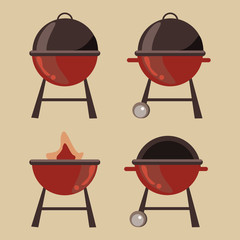 barbecue grill vector