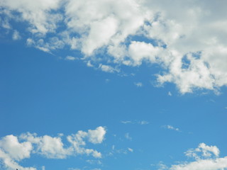 sky, blue, cloud, clouds, white, nature, day, cloudscape, summer,