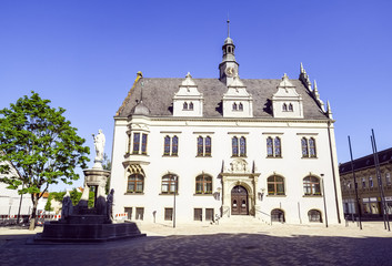 Fototapeta na wymiar Rathaus Schönebeck (Elbe), Sachsen-Anhalt, Deutschland