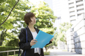 Portrait of a young smiling Japanese woman