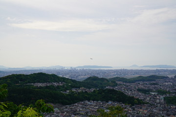 井野山から見える景色　福岡県糟屋郡宇美町