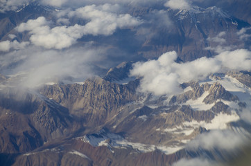 The beautiful view from the plane on the mountains of Pakistan   © rosetata