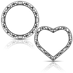 silhouette carved frame with shadow