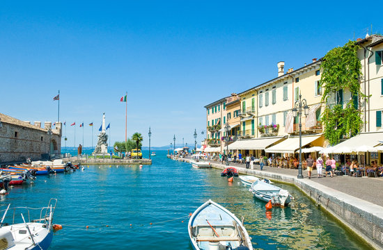 The colorful villages on the Garda Lake