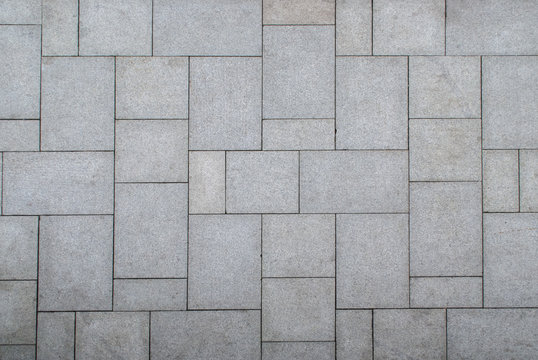 floor pattern from stone slabs