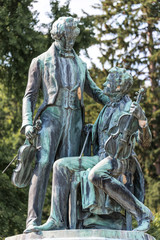 Impressionen Kurpark Baden - Strauss und Lanner Denkmal