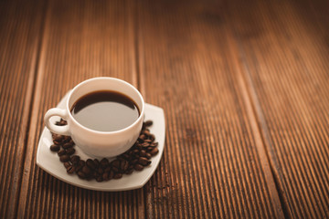 Сup of fragrant coffee