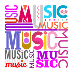 Music text design