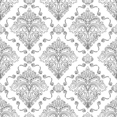 Classic seamless vector pattern. Damask orient ornament. Classic vintage background. Orient ornament for fabric, wallpaper and packaging