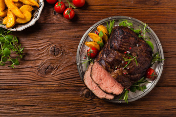 Roasted brisket.