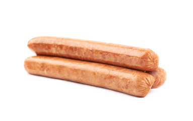 Hot dog sausage composition isolated
