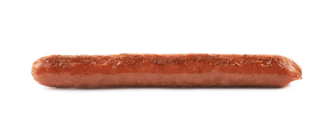 Cooked hot dog sausage isolated