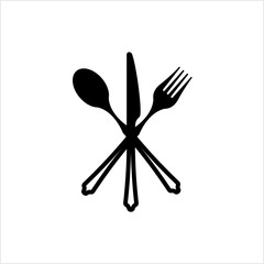 Dish Fork Knife Spoon Icon