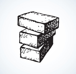 Brick. Vector drawing