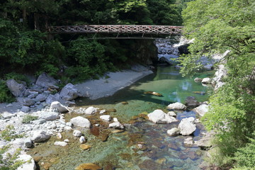 安居渓谷 余能橋(仁淀川町）