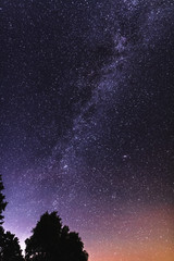 Fototapeta na wymiar Nachthimmel mit Milchstraße 