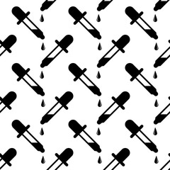 Eye Dropper Icon Seamless Pattern